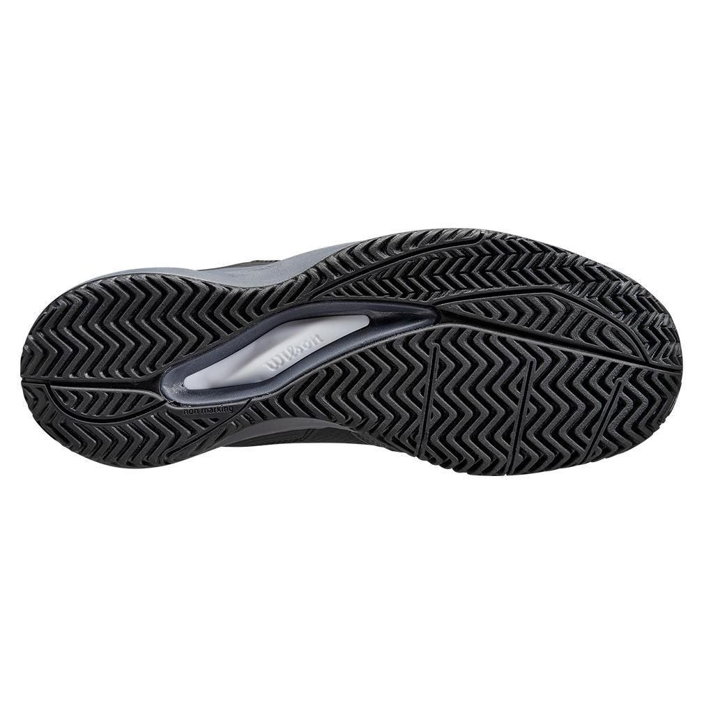 Men's Rush Pro Ace Wide Tennis Shoes Black and Ombre Blue Footwear Wilson