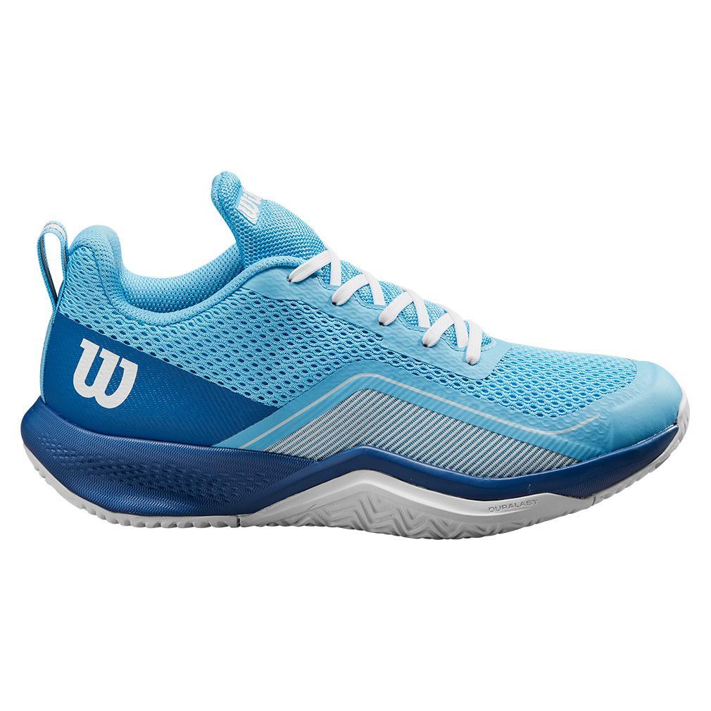 Women's Rush Pro Lite Tennis Shoes Bonnie Blue and Deja Vu Blue Footwear Wilson
