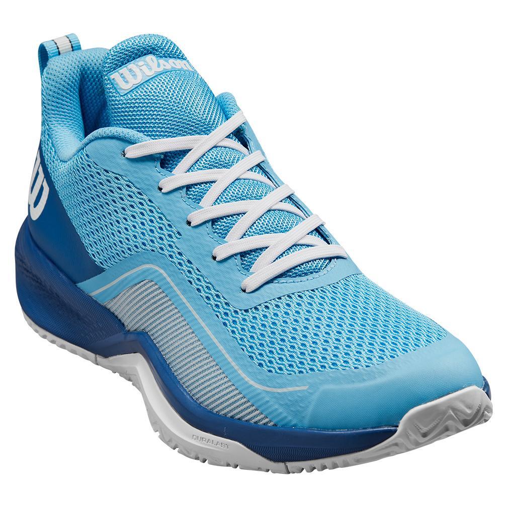Women's Rush Pro Lite Tennis Shoes Bonnie Blue and Deja Vu Blue Footwear Wilson