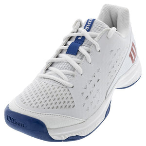 Juniors` Rush Pro Tennis Shoes White and Deja Vu Blue Wilson