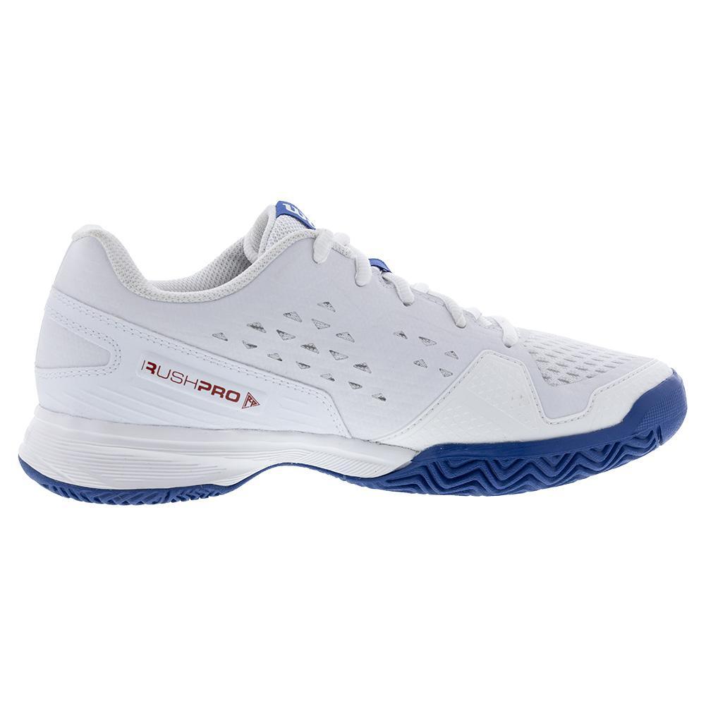 Juniors` Rush Pro Tennis Shoes White and Deja Vu Blue Wilson