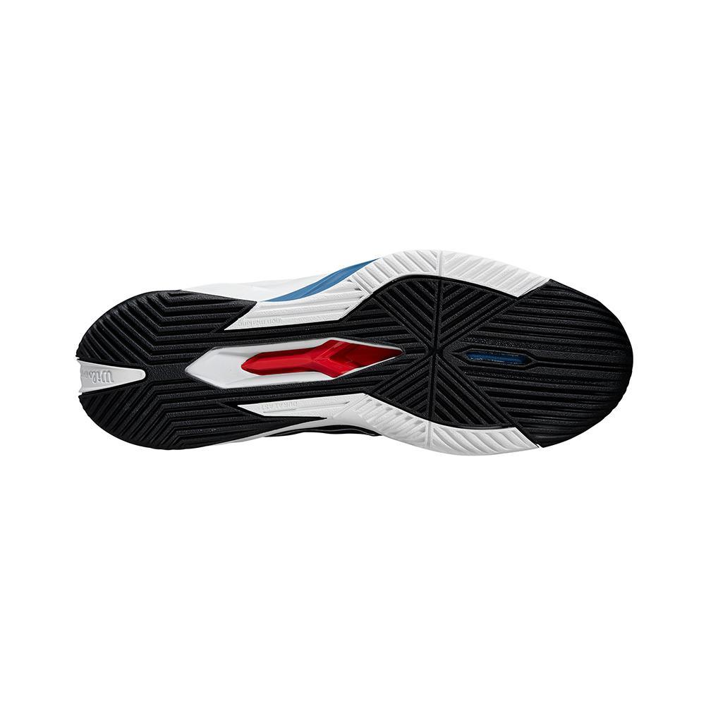 Men's Rush Pro 4.5 Tennis Shoes Black and Ensign Blue Footwear Wilson