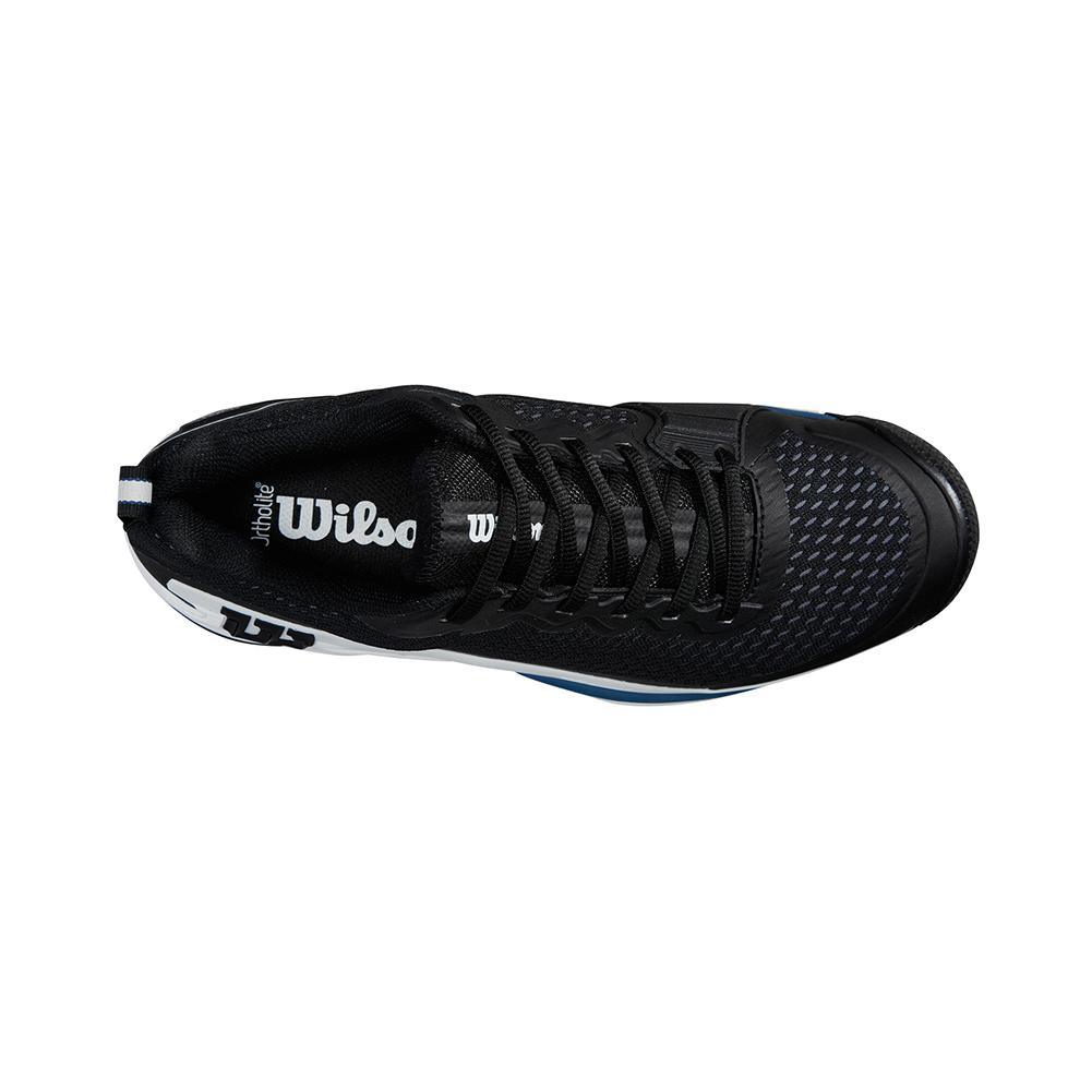 Men's Rush Pro 4.5 Tennis Shoes Black and Ensign Blue Footwear Wilson