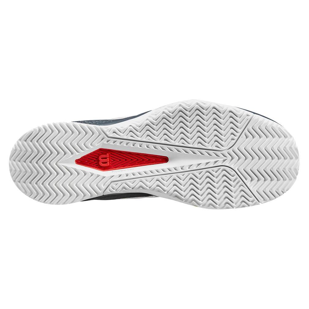 Men's Rush Pro Lite Tennis Shoes Pearl Blue and Ebony Footwear Wilson