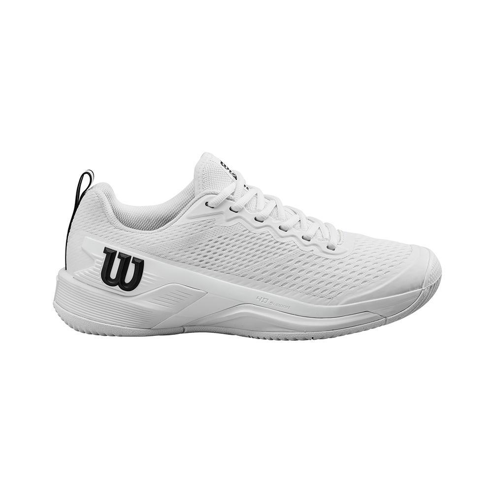 Men's Rush Pro 4.5 Tennis Shoes White and Black Footwear Wilson