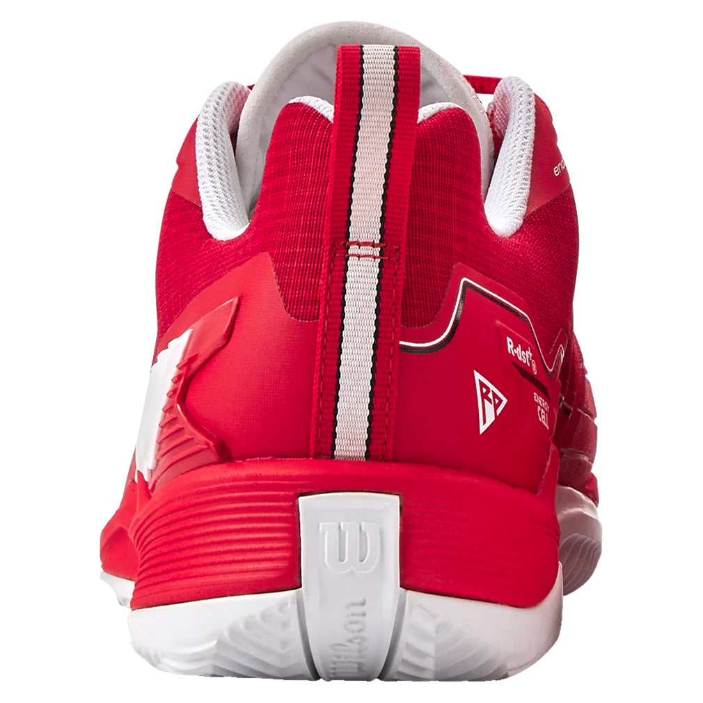 Men`s Rush Pro 4.5 Clay Tennis Shoes Infrared and White Footwear Wilson
