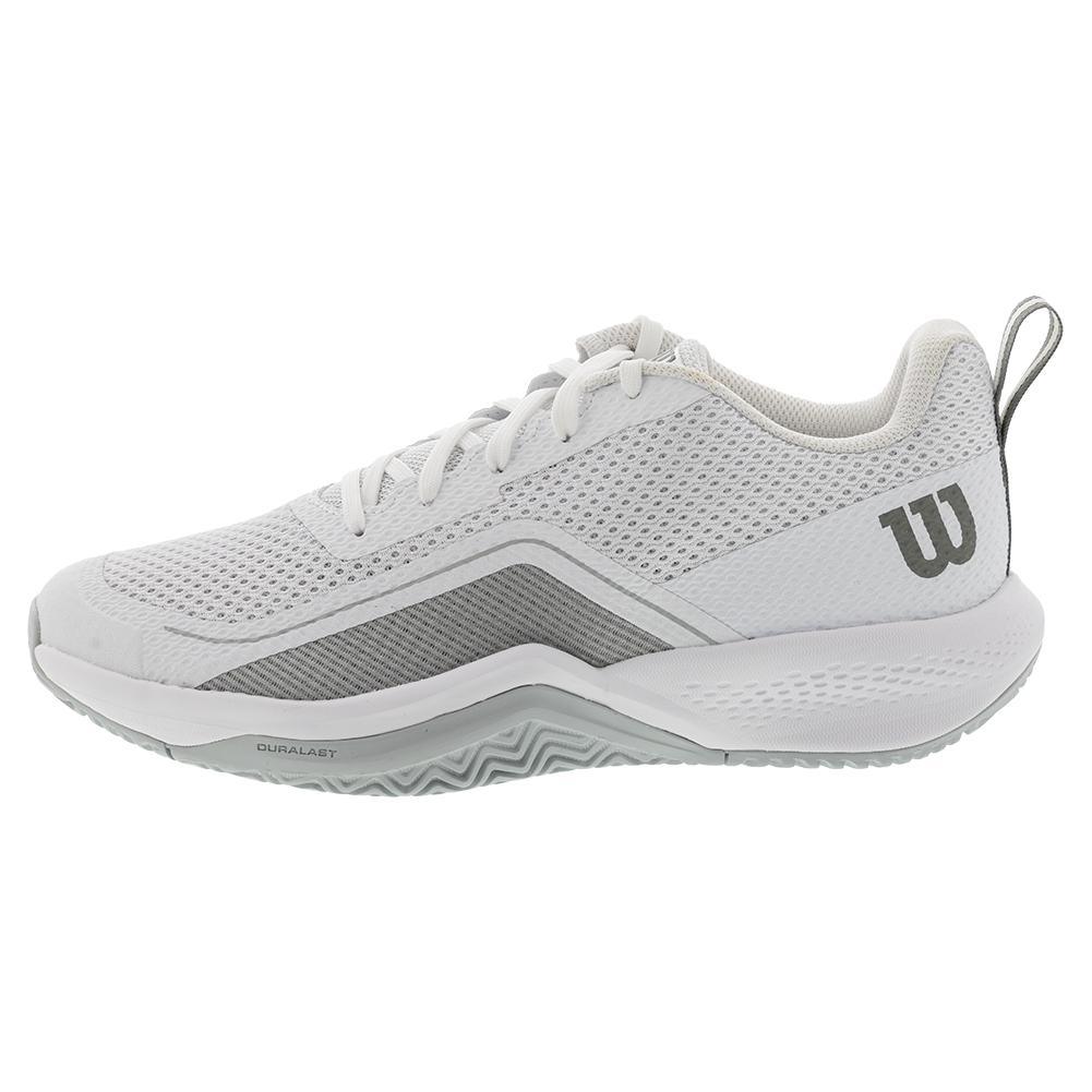 Men's Rush Pro Lite Tennis Shoes White and Pearl Blue Footwear Wilson