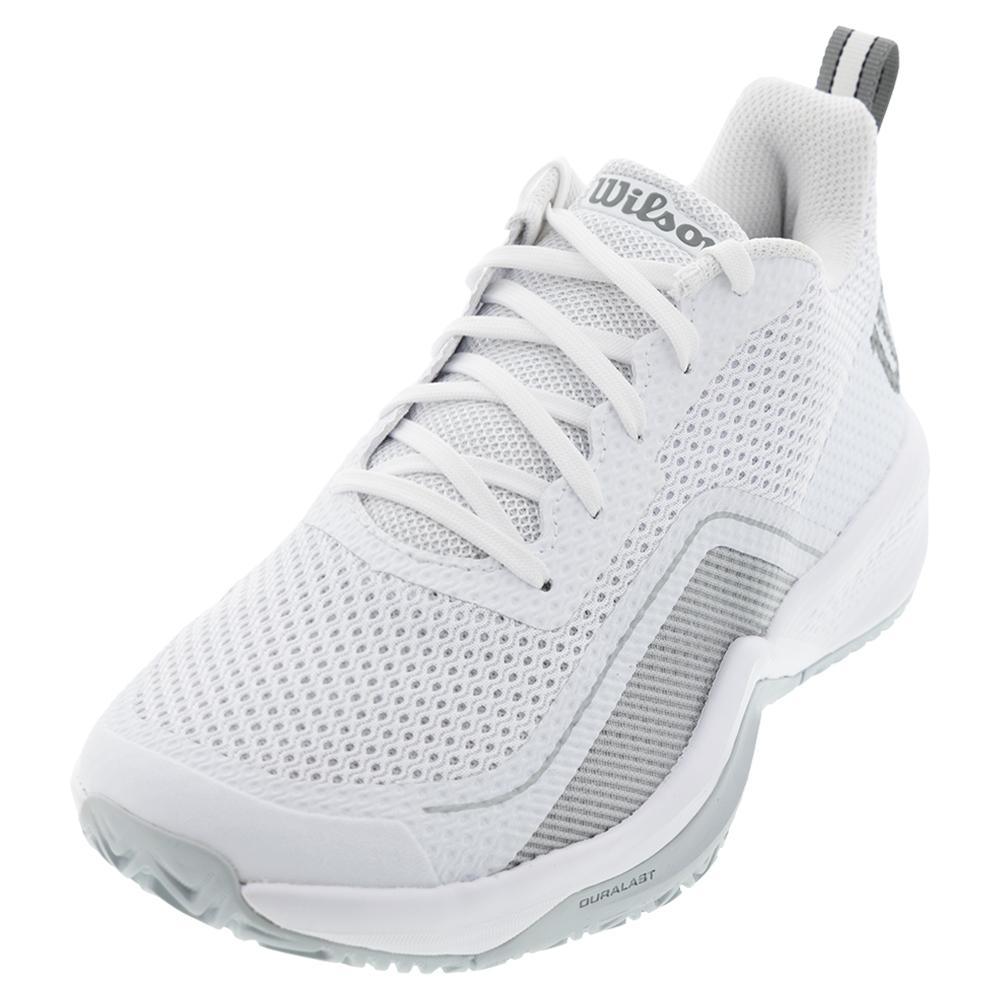 Men's Rush Pro Lite Tennis Shoes White and Pearl Blue Footwear Wilson