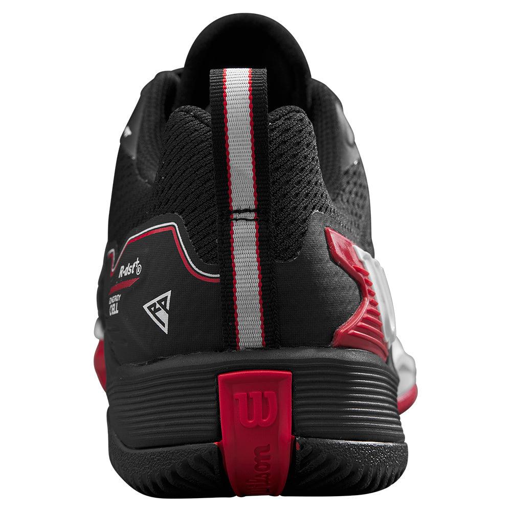 Men`s Rush Pro 4.5 Tennis Shoes Black and Infrared Footwear Wilson