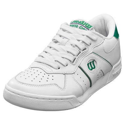 Women`s Pro Staff 87 Sportstyle Shoes White and Bosphorous Footwear Wilson