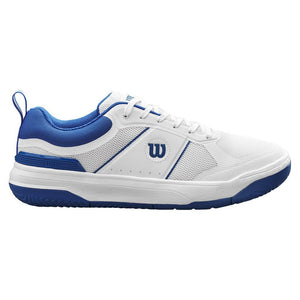 Men`s Pickle Pro Pickleball Shoes White and Deja Vu Blue Footwear Wilson
