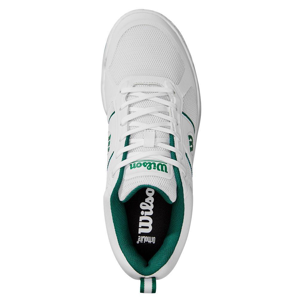 Men`s Pickle Pro Pickleball Shoes White and Bosphorus Footwear Wilson
