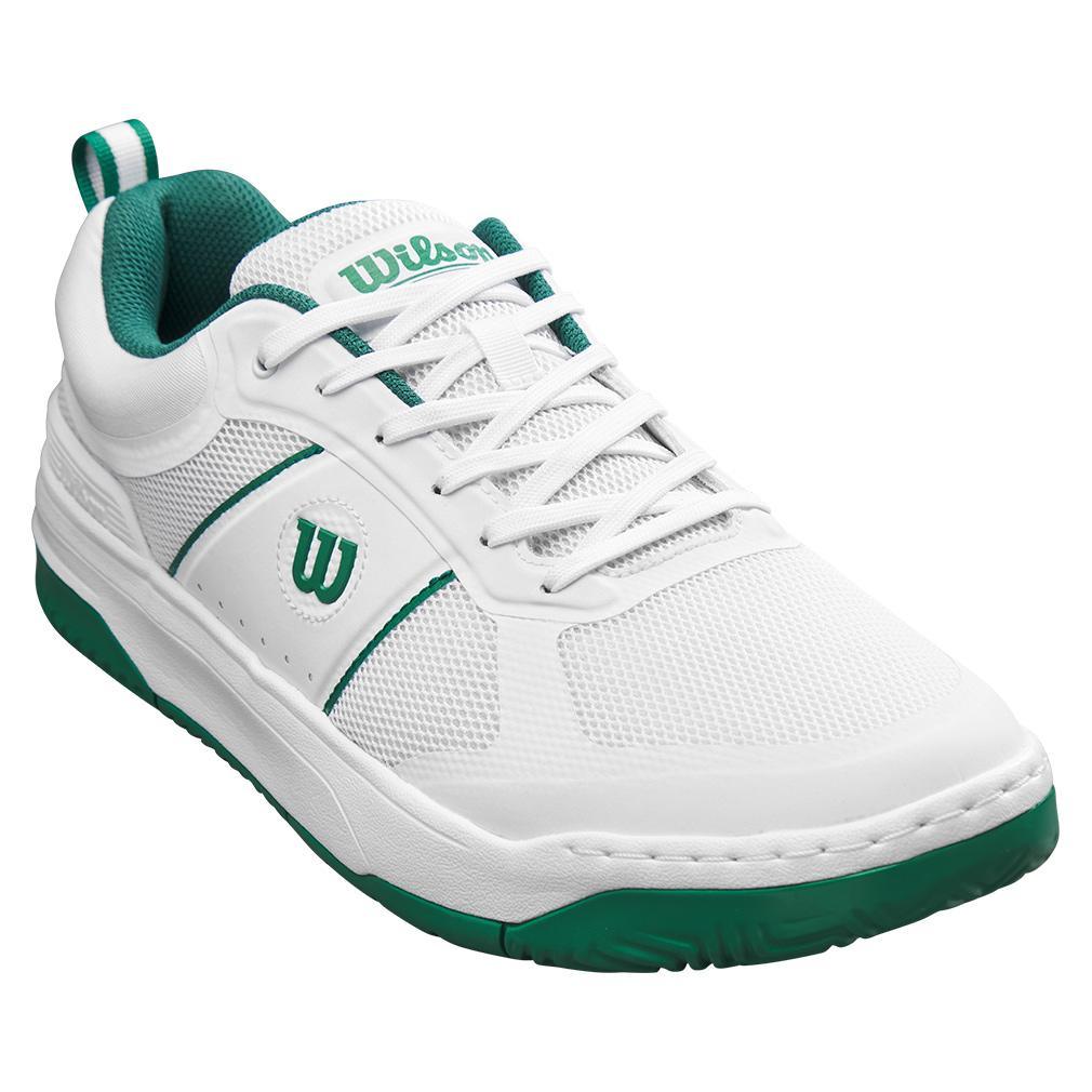 Men`s Pickle Pro Pickleball Shoes White and Bosphorus Footwear Wilson