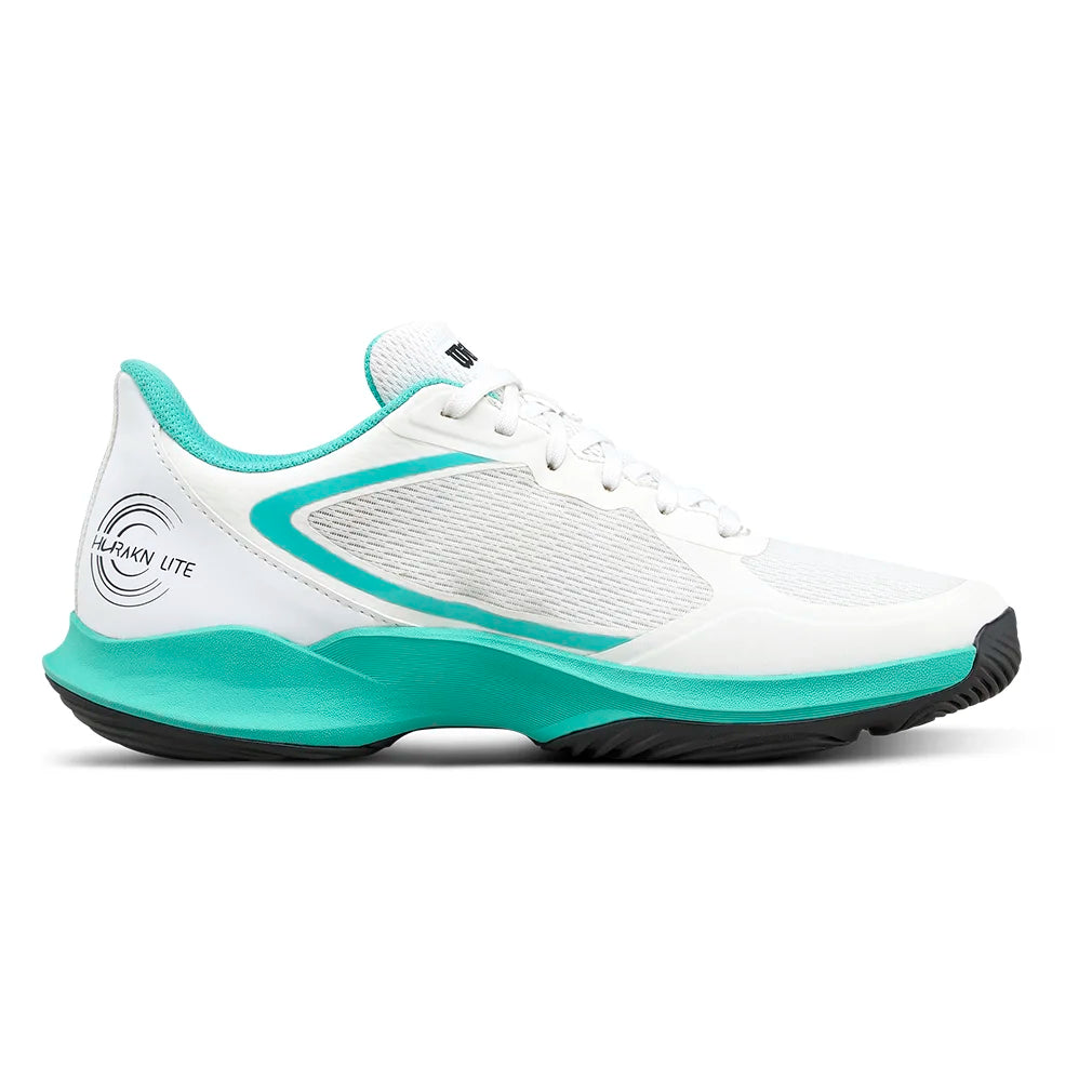 Women`s Hurakn Lite Padel Shoes White and Black Footwear Wilson