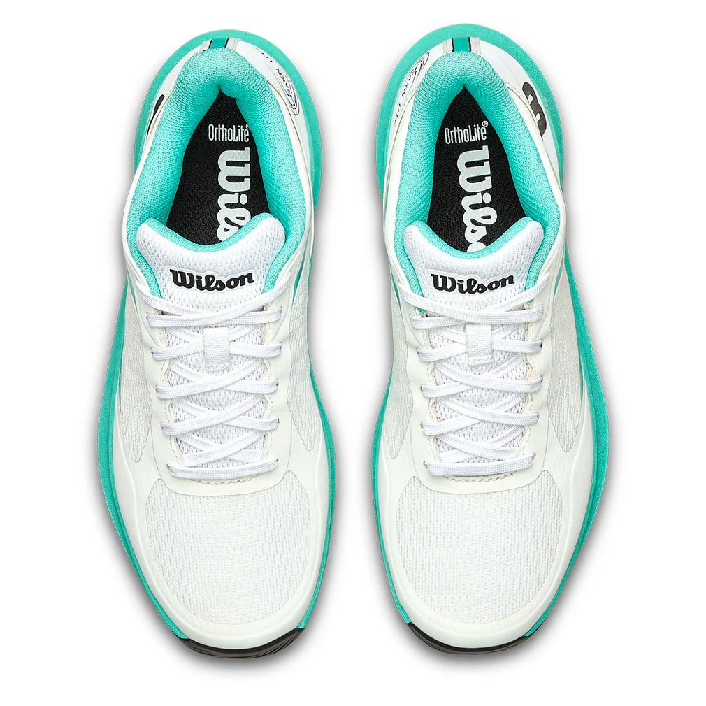 Women`s Hurakn Lite Padel Shoes White and Black Footwear Wilson