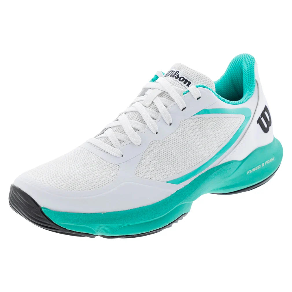 Women`s Hurakn Lite Padel Shoes White and Black Footwear Wilson