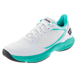 Women`s Hurakn Lite Padel Shoes White and Black Footwear Wilson