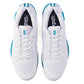 Men`s Rush Pro 4.5 Oz Tennis Shoes White and Atomic Blue Footwear Wilson