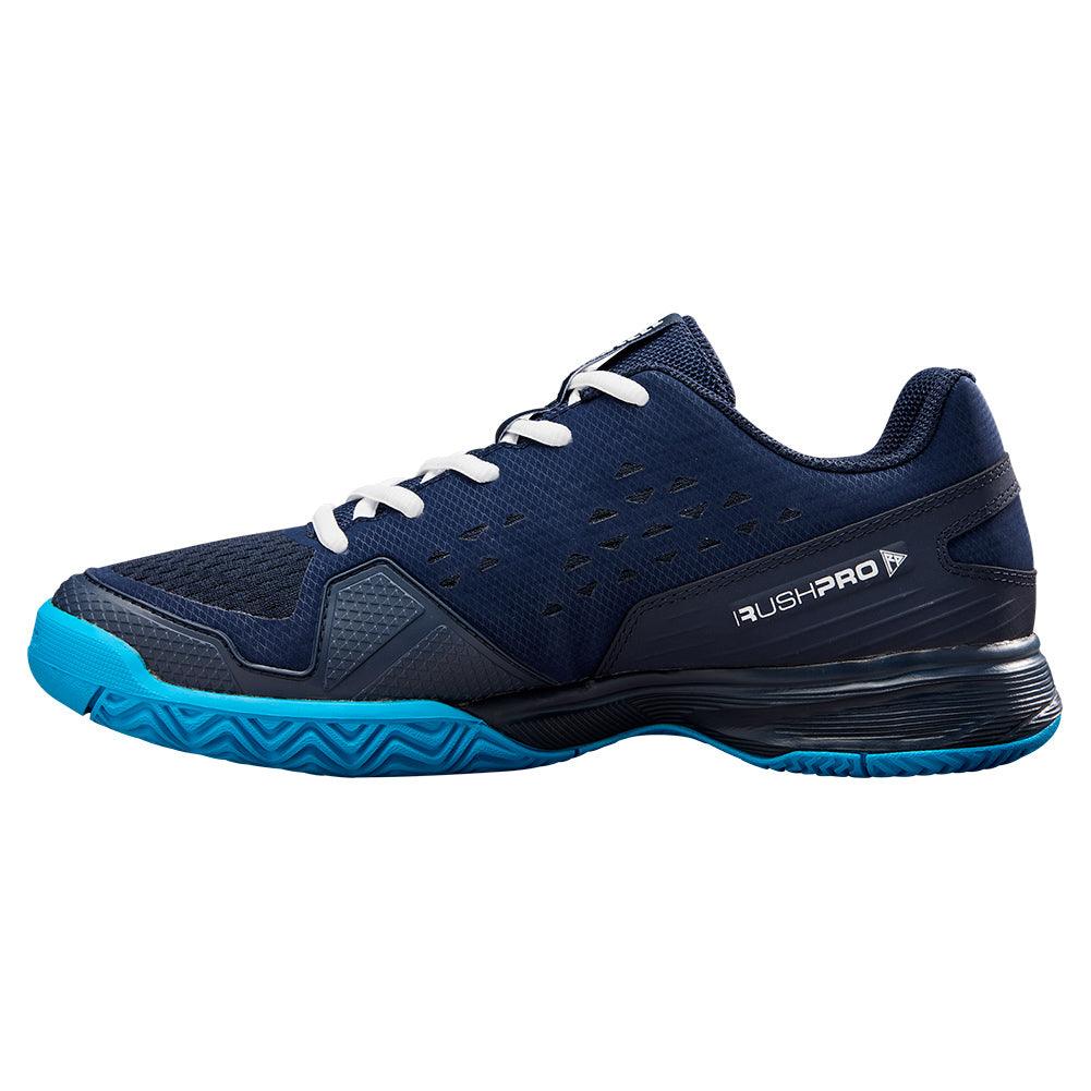 Juniors` Rush Pro Tennis Shoes Navy Blazer and White Footwear Wilson