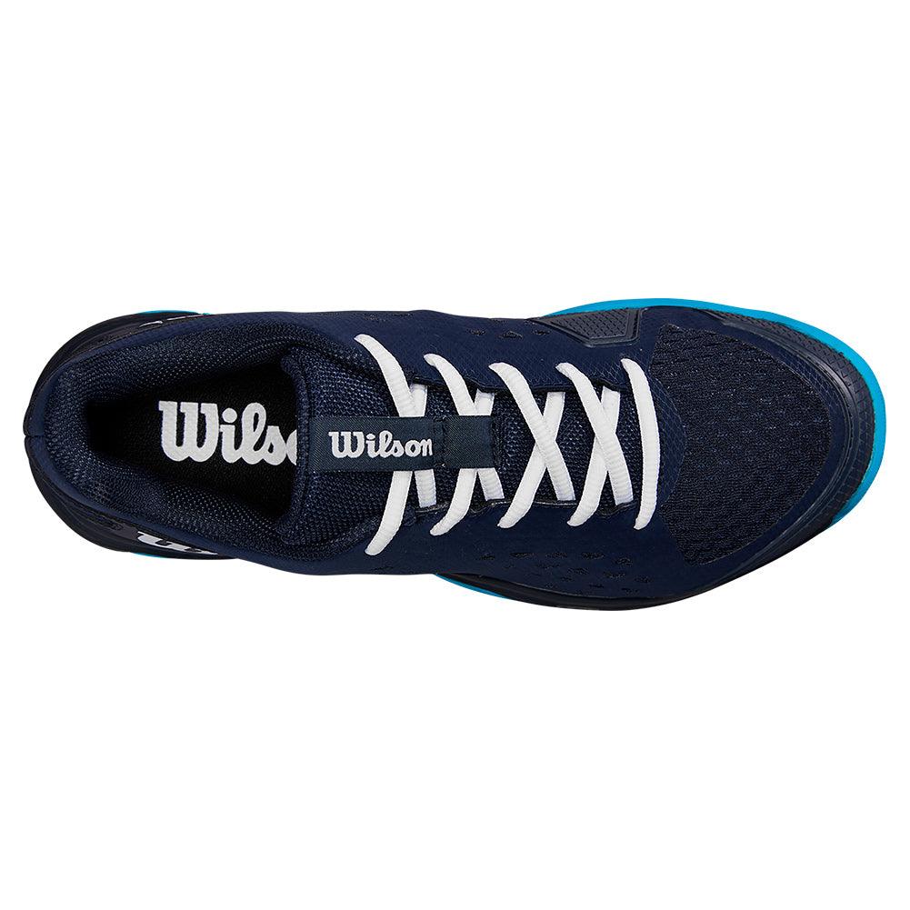 Juniors` Rush Pro Tennis Shoes Navy Blazer and White Footwear Wilson