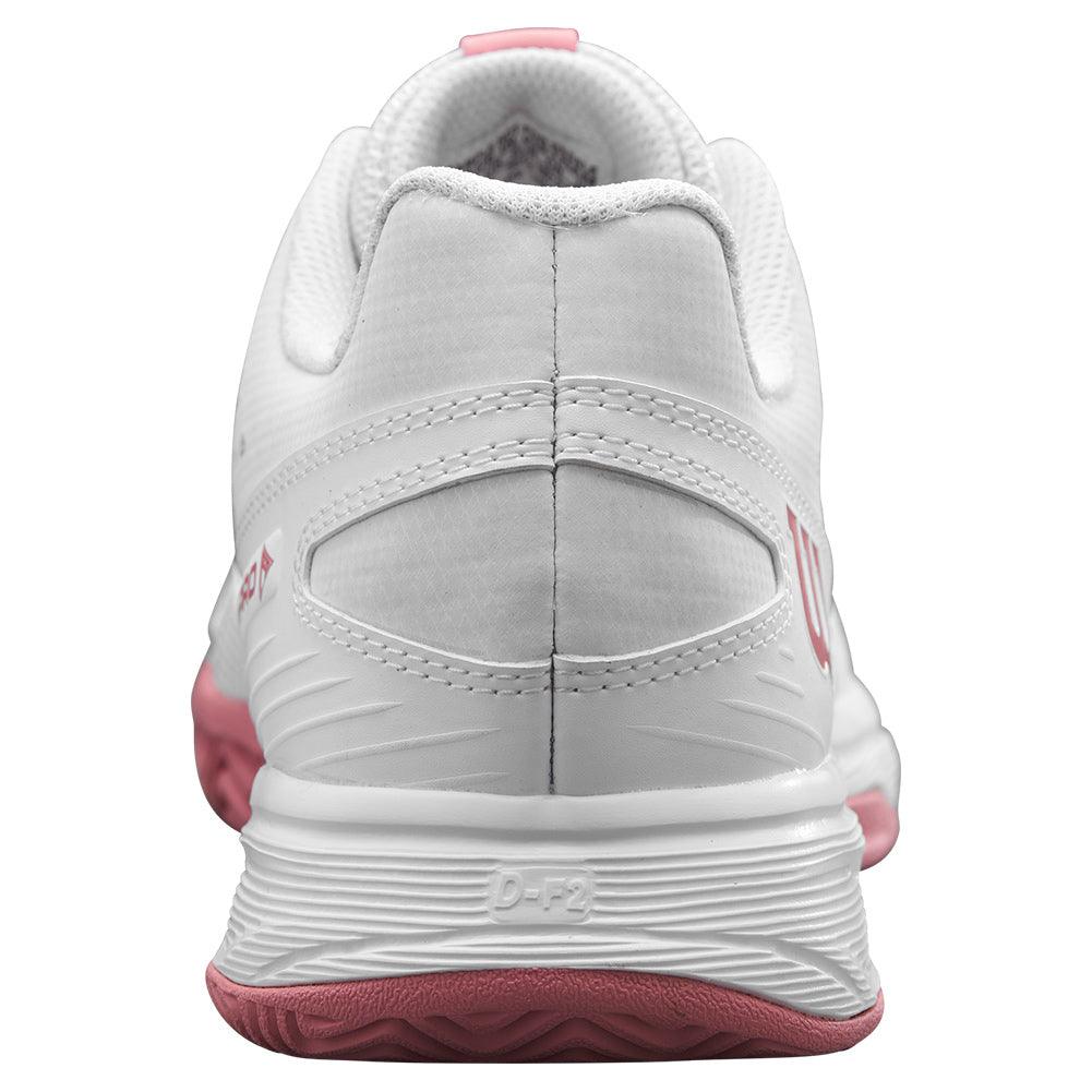 Juniors` Rush Pro Tennis Shoes White and Mauveglow Footwear Wilson