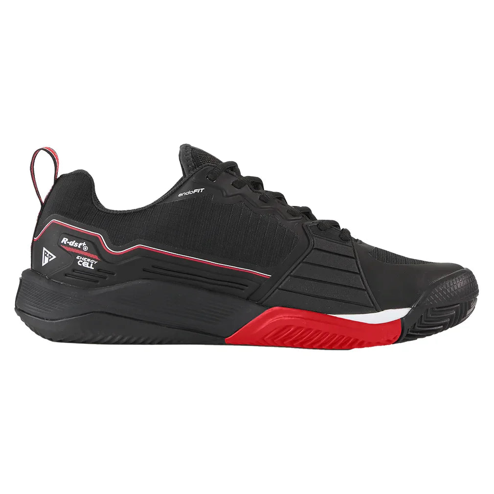 Men`s Rush Pro 4.5 Clay Tennis Shoes Black and Infrared Footwear Wilson