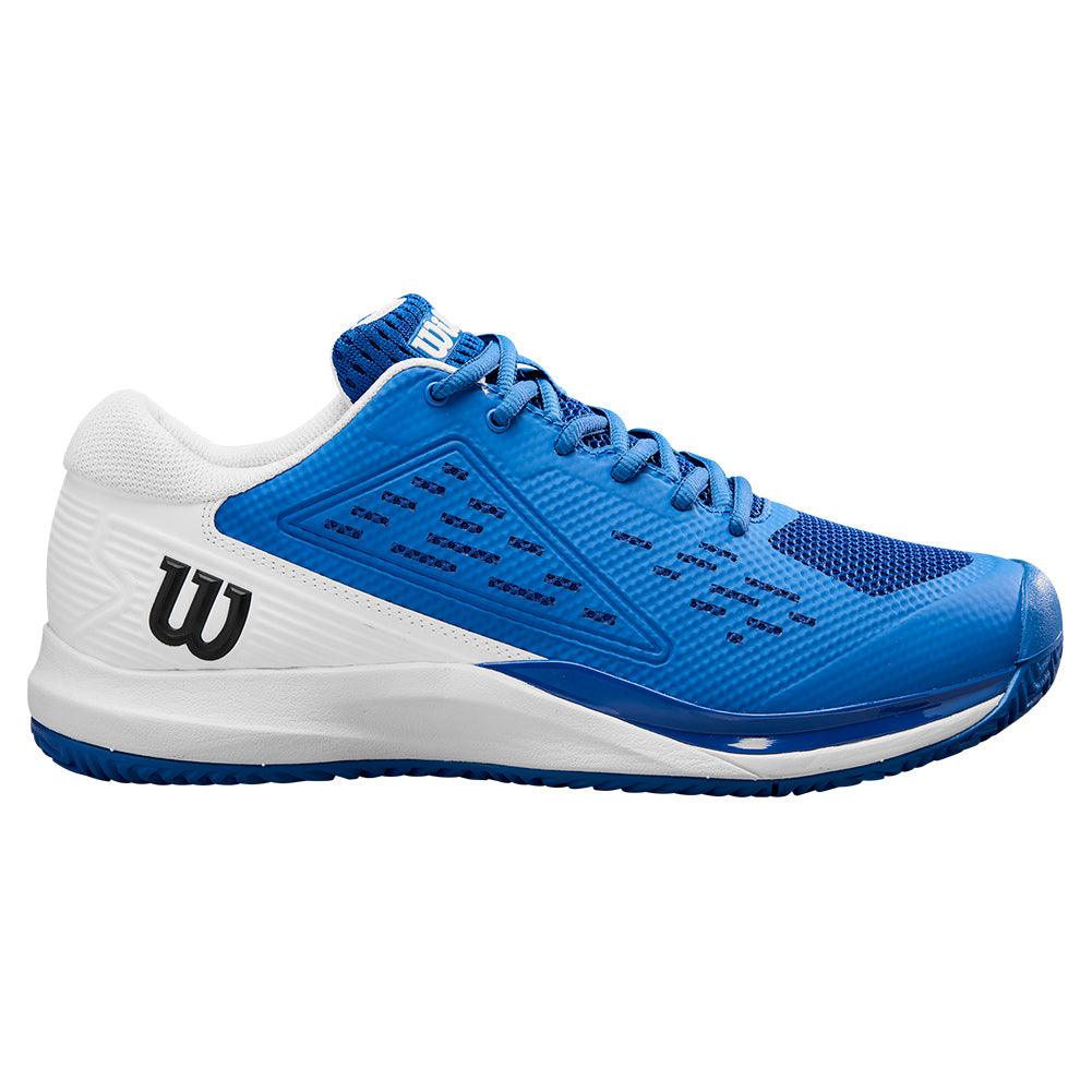 Men`s Rush Pro Ace Tennis Shoes Deja Vu Blue and White Footwear Wilson