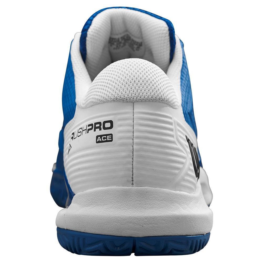 Men`s Rush Pro Ace Tennis Shoes Deja Vu Blue and White Footwear Wilson