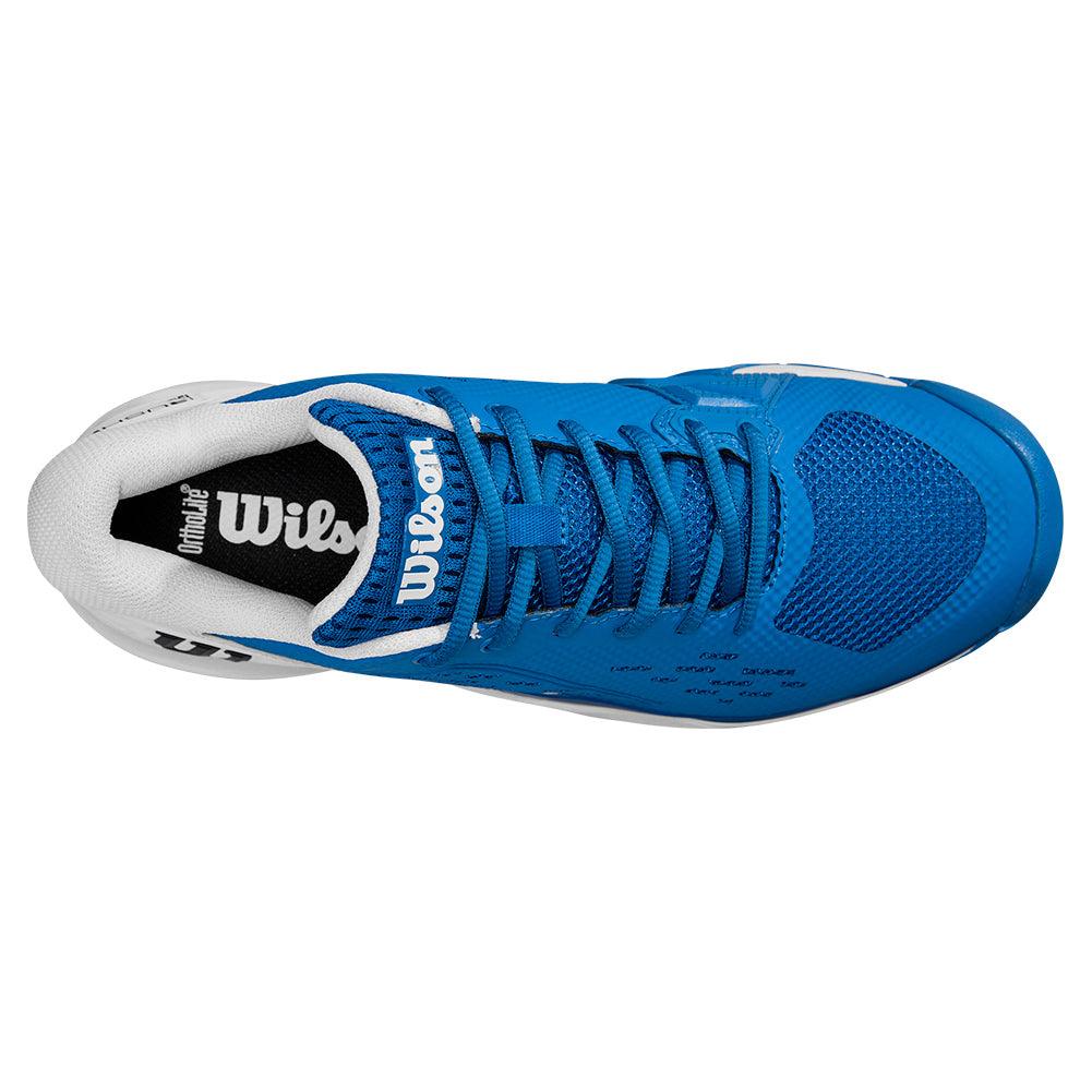 Men`s Rush Pro Ace Tennis Shoes Deja Vu Blue and White Footwear Wilson