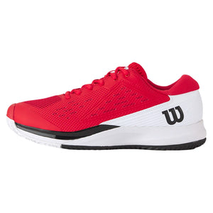 Men`s Rush Pro Ace Tennis Shoes Infrared and White Footwear Wilson
