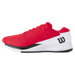 Men`s Rush Pro Ace Clay Tennis Shoes Infrared and White Footwear Wilson