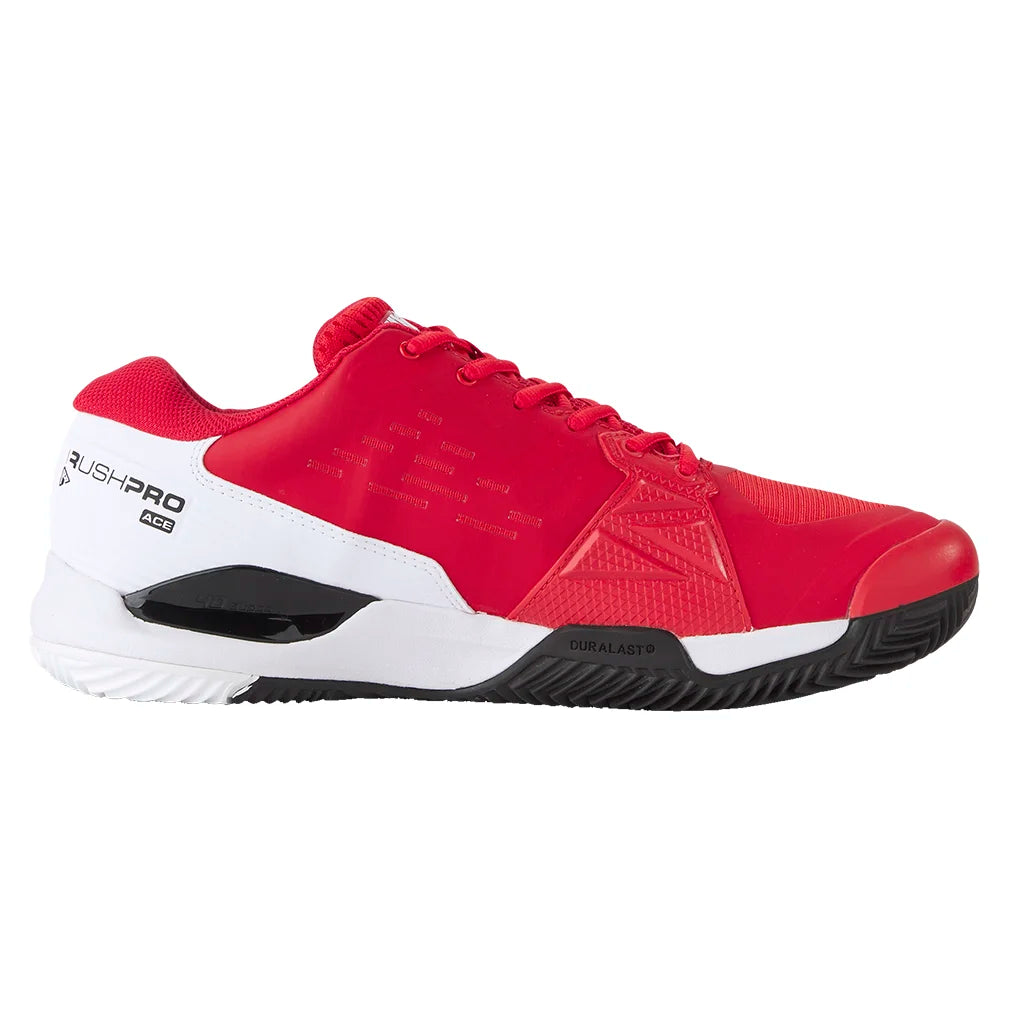 Men`s Rush Pro Ace Clay Tennis Shoes Infrared and White Footwear Wilson