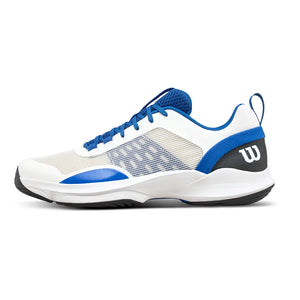 Men`s Hurakn Pro V2 Padel Shoes White and Deja Vu Blue Footwear Wilson