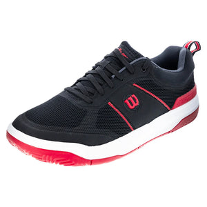 Men`s Pickle Pro Pickleball Shoes Black and Infrared Footwear Wilson