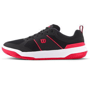 Men`s Pickle Pro Pickleball Shoes Black and Infrared Footwear Wilson