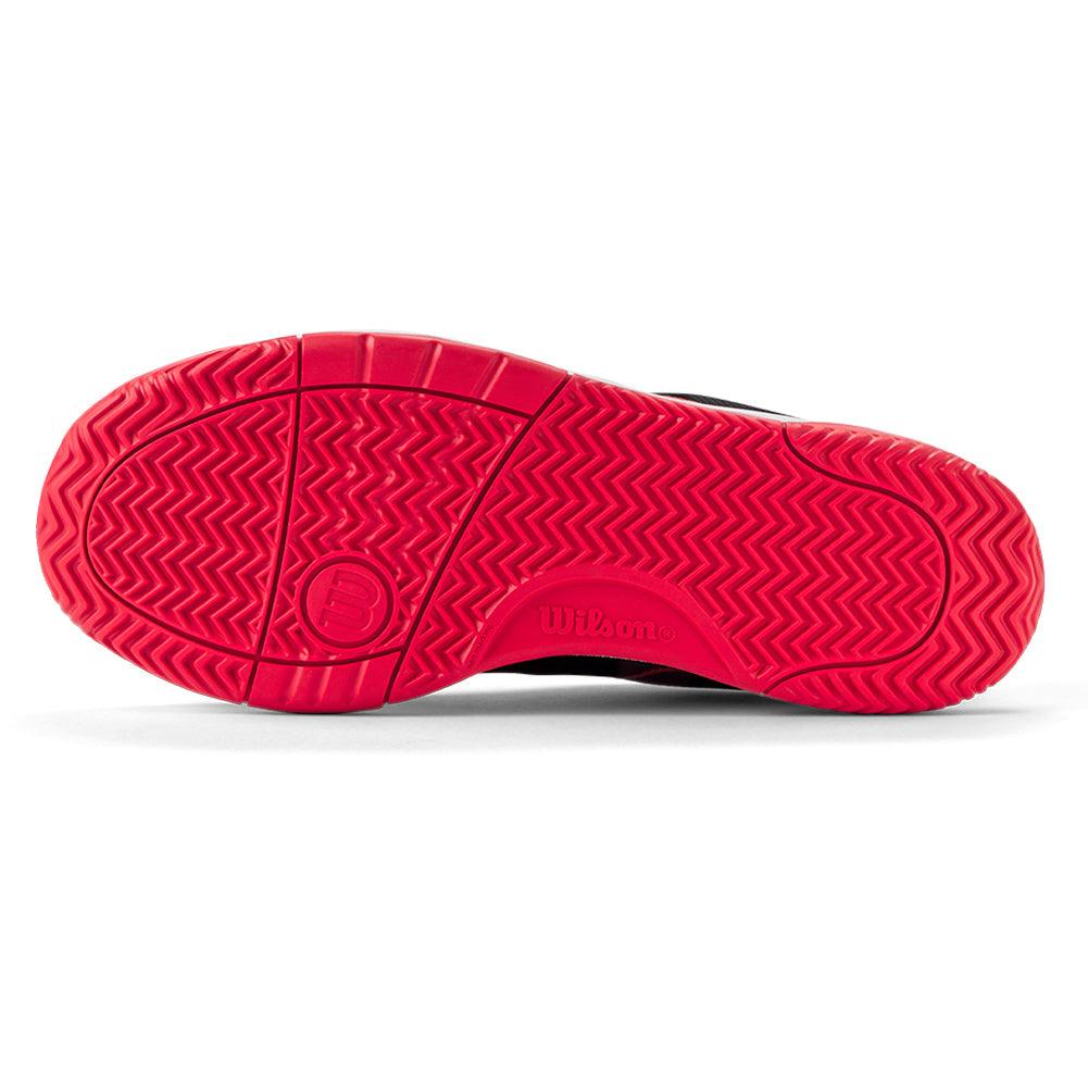 Men`s Pickle Pro Pickleball Shoes Black and Infrared Footwear Wilson