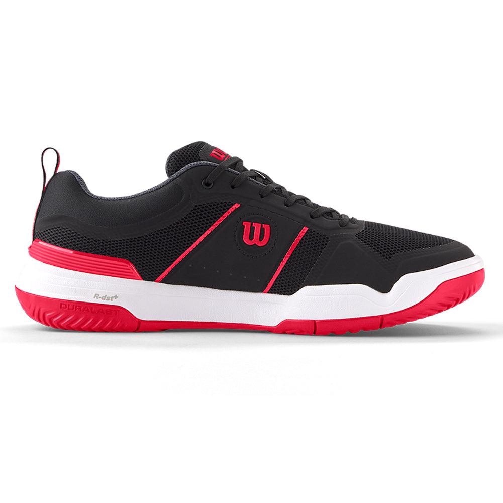 Men`s Pickle Pro Pickleball Shoes Black and Infrared Footwear Wilson