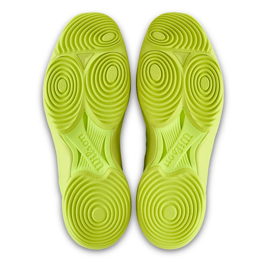 Men`s Hurakn Pro V2 Padel Shoes Safety Yellow and White Footwear Wilson