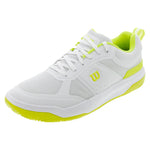 Women`s Pickle Pro Pickleball Shoes White and Safety Yellow Footwear Wilson