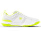 Men`s Pickle Pro Pickleball Shoes White and Safety Yellow Footwear Wilson