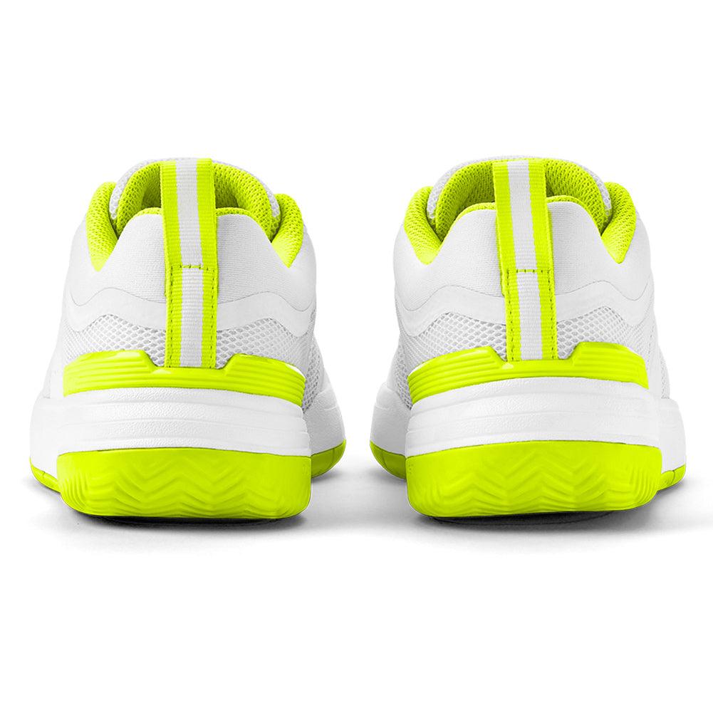 Men`s Pickle Pro Pickleball Shoes White and Safety Yellow Footwear Wilson