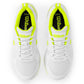 Men`s Pickle Pro Pickleball Shoes White and Safety Yellow Footwear Wilson