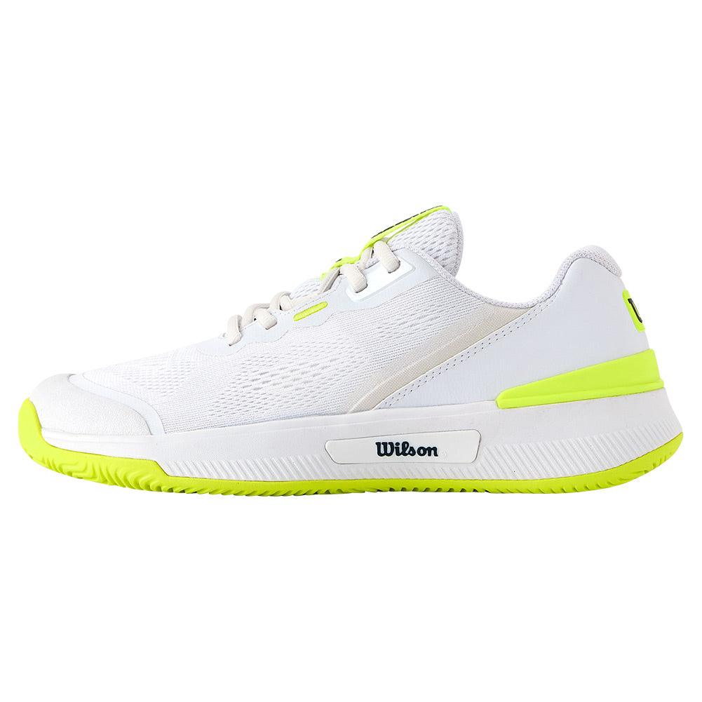 Women`s Intrigue Pro Oz Tennis Shoes White and Safety Yellow Footwear Wilson