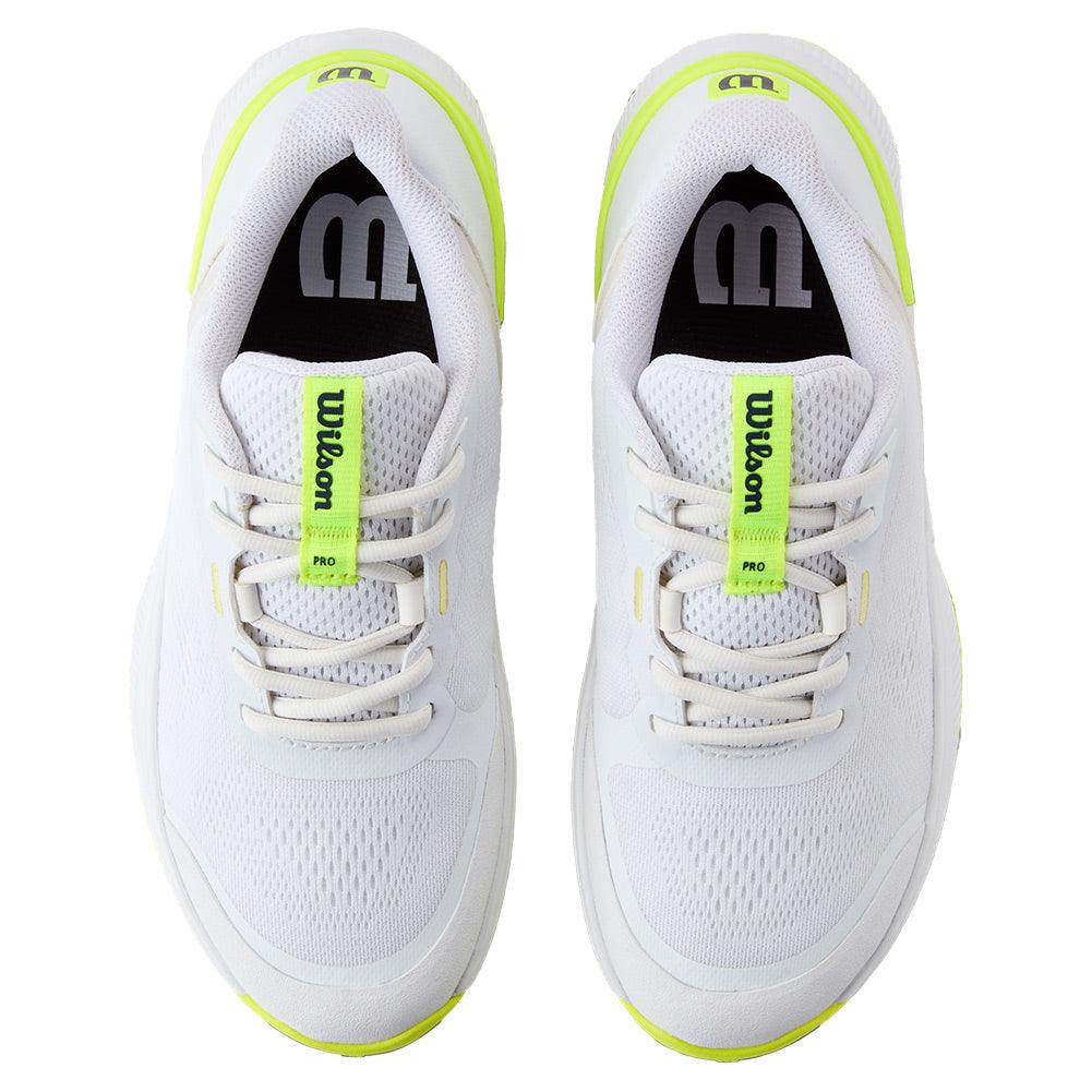 Women`s Intrigue Pro Oz Tennis Shoes White and Safety Yellow Footwear Wilson
