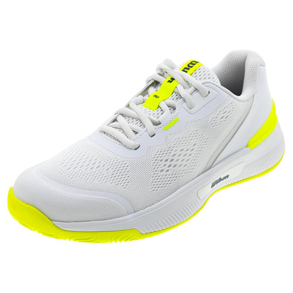 Women`s Intrigue Pro Oz Tennis Shoes White and Safety Yellow Footwear Wilson