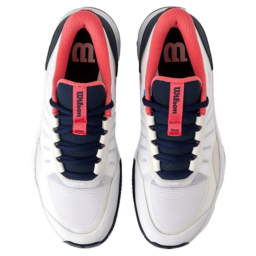 Women`s Intrigue Tour Tennis Shoes White and Navy Blazer Footwear Wilson