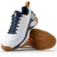 Men`s Rush Pro 4.5 Clay RG Tennis Shoes White and Navy Blazer Footwear Wilson