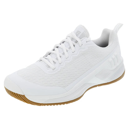 Men`s Rush Pro 4.5 Tennis Shoes White and Gum Footwear Wilson