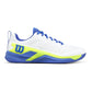 Men`s Rush Pro 4.5 Tennis Shoes White and Amparo Blue Footwear Wilson