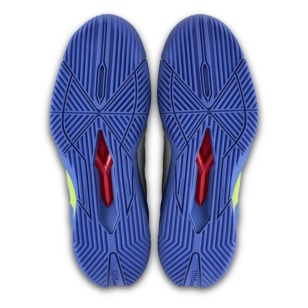 Men`s Rush Pro 4.5 Tennis Shoes White and Amparo Blue Footwear Wilson